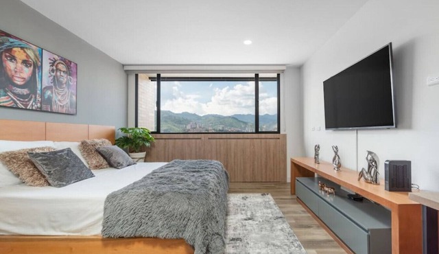 Modern Studio Loft El Poblado-Gym, Coworking
