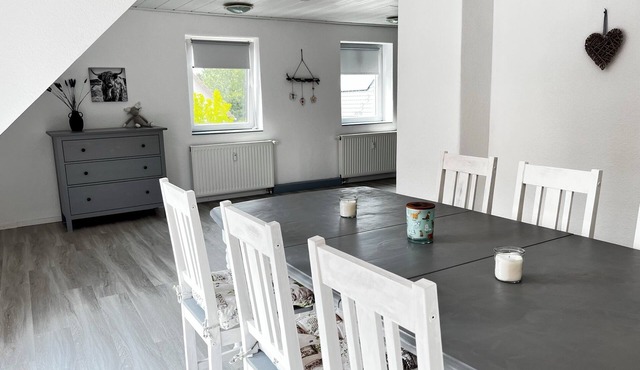Modern vacation apartment with large balcony in Königslutter am Elm! Dogs welcome