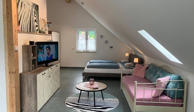 Modern vacation apartment with roof terrace
