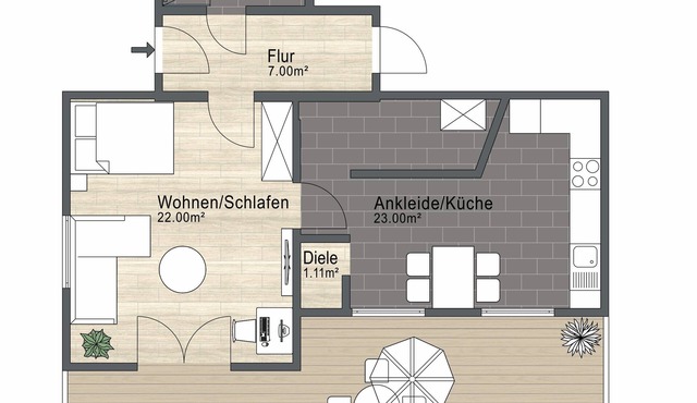 Modern vacation apartment in the heart of the Spessart Nature Park with sauna and terrace