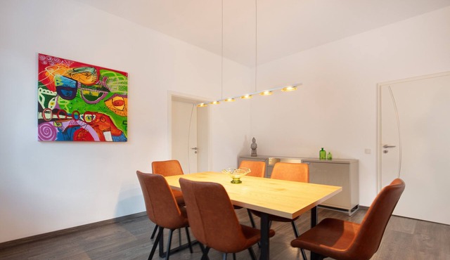 Modern vacation apartment in Lauscha, near Rennsteig and the Silbersattel ski arena.