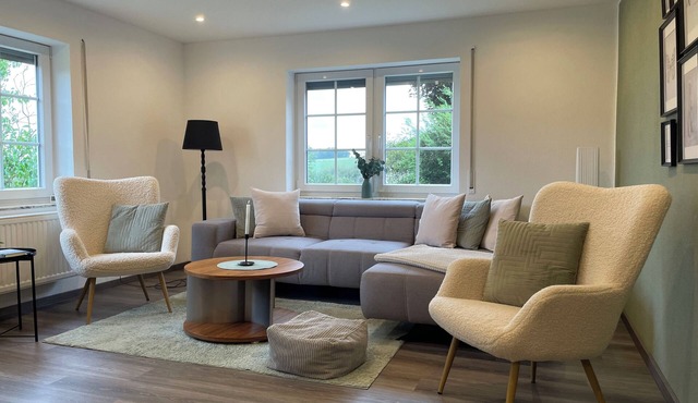 Modern vacation apartment from March 2026 with private sauna area