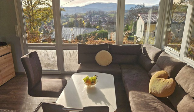 Modern vacation home near Bad Tabarz with terrace and panoramic view of the Inselsberg