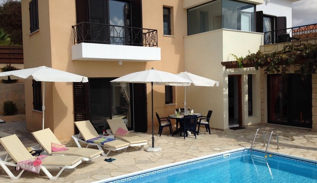 Modern Villa With Private Pool And Patio Areas, Views To The Sea