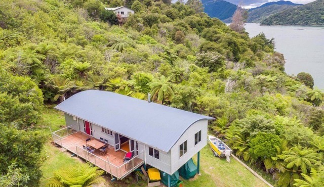 Modern Waterfront Home away from Home with views - Boat access only!