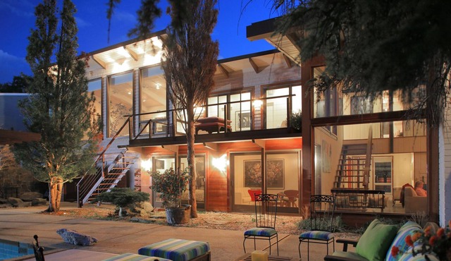 Modern Waterfront Home with Deep Water DocK & Spectacular Water Views