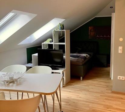 Moderne Dachgeschosswohnung an der Donau