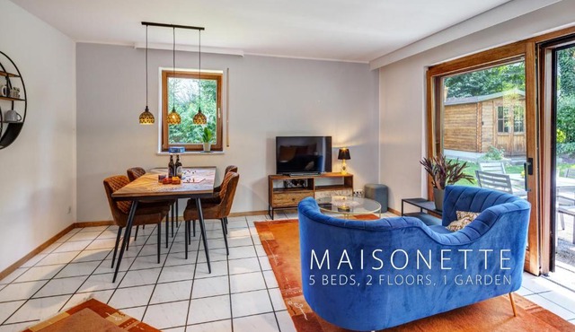 Moderne Maisonette mit Garten