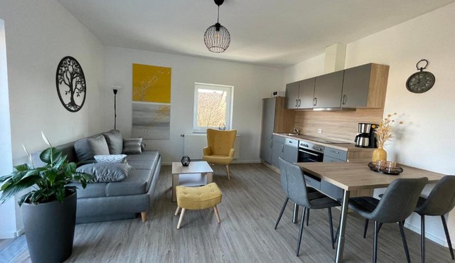 Moderne Wohnung mit Balkon inmitten der Lausitz