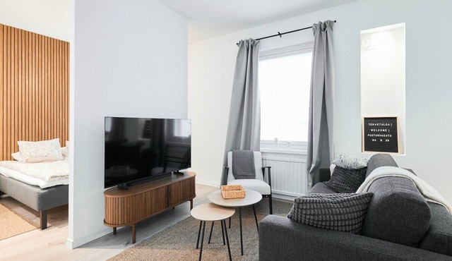 Modernized 1920s Apartment in Turku, Free Parking