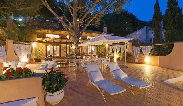 Monte Argentario, Tuscany, whole villa with panoramic view.