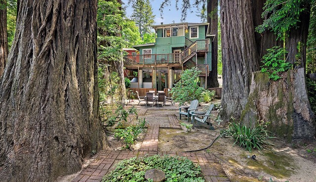 Monte Rio Treehouse ~ Dog Friendly, Redwoods, Walk to Restaurants and River