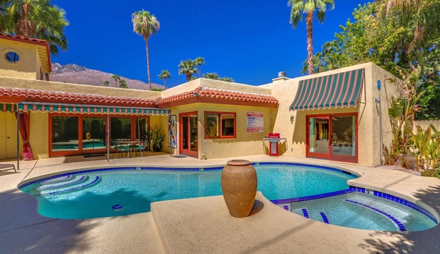 MOROCCAN POOL/SPA VILLA IN PALM SPRINGS GREAT DEEPWELL NEIGHBORHOOD PS ID106