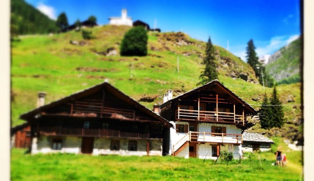 Mountain house at the foot of Monte Rosa.