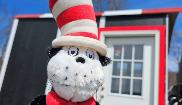 Mountain Top Glamping w. Dr. Seuss Theme Cat in the Hat on Wheels with Heat