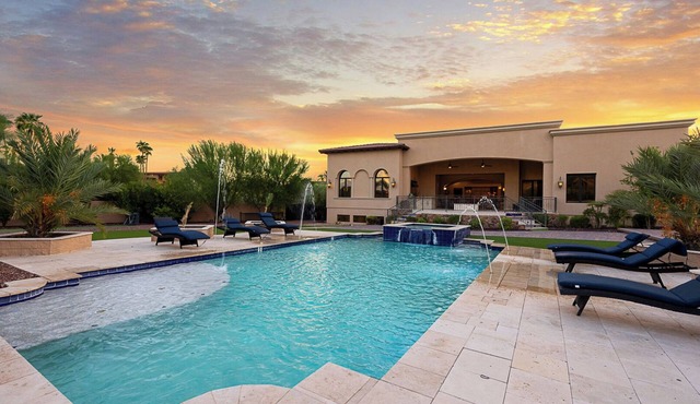 Mountain View 9BR Luxury Estate - Heated Pool, Spa, Private Theater & Billiards