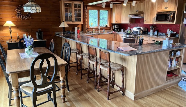 Mountainside Spacious and Private Log Home.