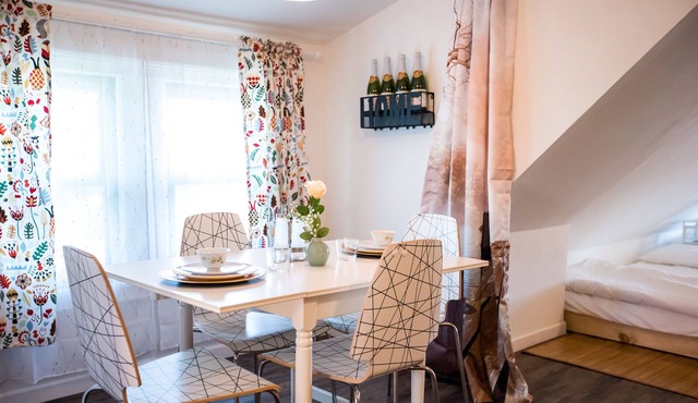 NEW!1000 sf Studio Loft! w/Access to an Outdoor Kitchen Patio & Rooftop Terrace
