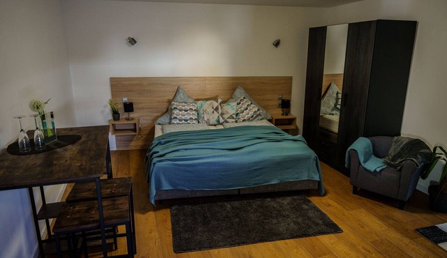 New building, upscale furnishings, Moselle view
