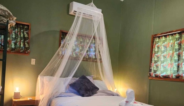 New cabin with all the amenities at the River Bend Lodge Cayo near San Ignacio