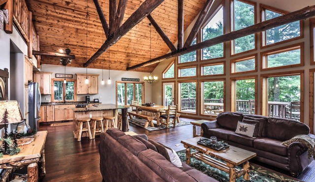 NEW! Gorgeous Northwoods Home on the Eagle River Chain of Lakes