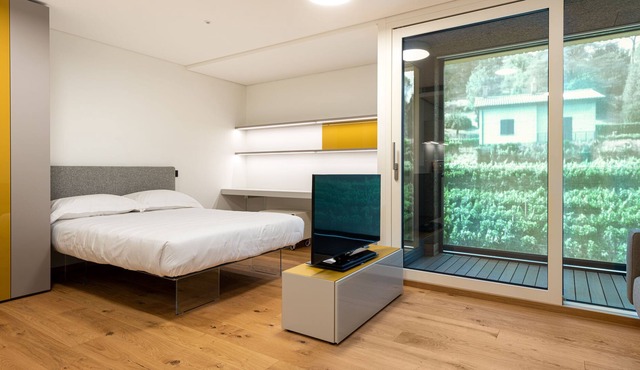 New high tech apartment complex Modern, simple and stylish