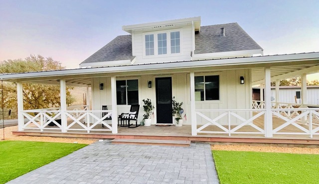 New Just Listed! Idyllic Brand New Farmhouse Retreat with Wraparound Porch