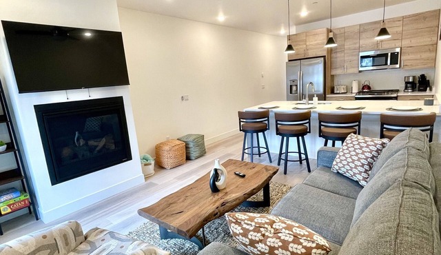 New! Luxury Riverfront Retreat with Mountain Views