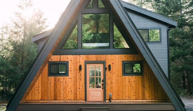 NEW Mt Rainier Aframe | Sauna+Hot Tub | White Pass