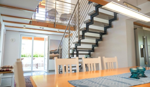 Newly built loft with private outdoor seating area and balcony