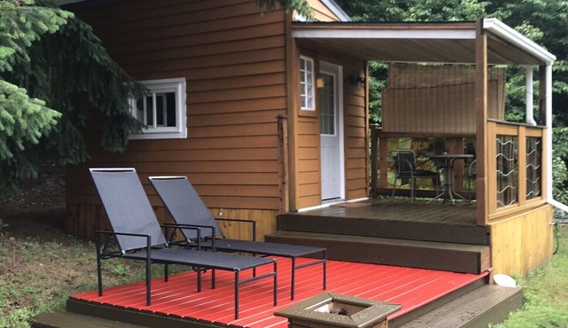 Newly completed rustic tiny house in Boston bar the heart of the Fraser Canyon