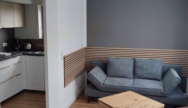Newly renovated 2-room apartment with lake view and private lake access