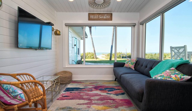 Newly Renovated Cottage ON the beach, Ground Floor, no stairs
