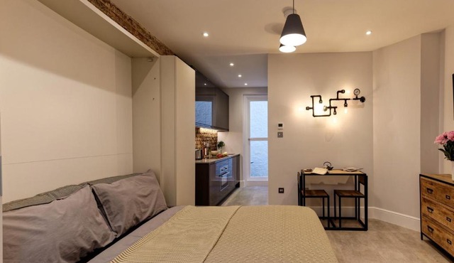 Nice Basement studio with private patio.