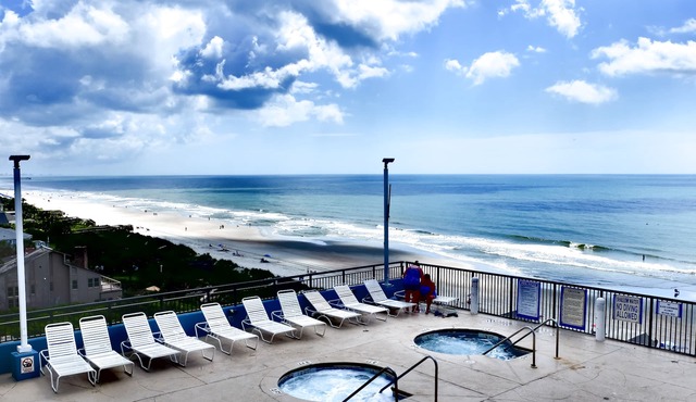 Nicely Updated; Wrap-Around Oceanfront Balcony, Roof-top Pools