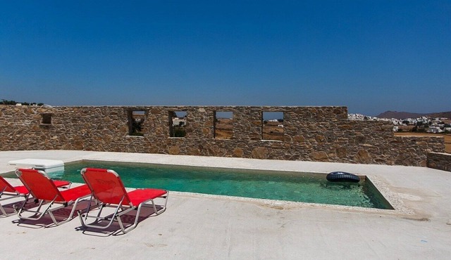 NikoRamaVilla Swimming pool and BBQ with sea and mountains view