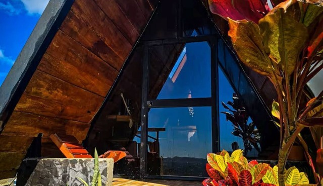 Nirvana : A-Frame Cabin with Jacuzzi and view