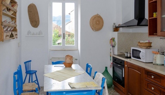 Nonna house among the olive trees in a village in Liguria