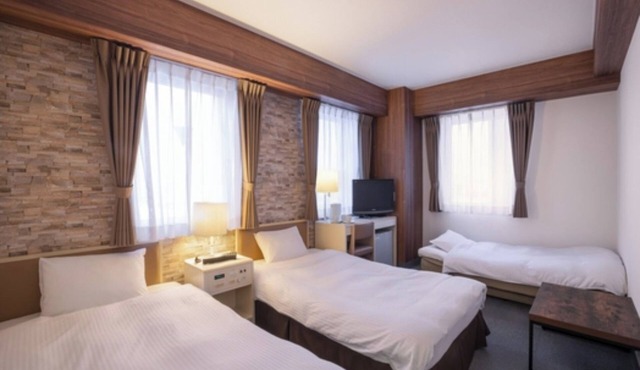 Nonsmoking River View Super Twin Room Triple r/Sapporo Hokkaidō