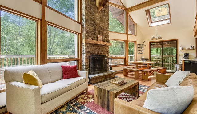 Northeast Passage Chalet is a cozy and warm. Wonderful hot tub on the deck and a great big stone fireplace. The Killington golf course and Green Mountain National Golf Course are just a few minutes from this location.
