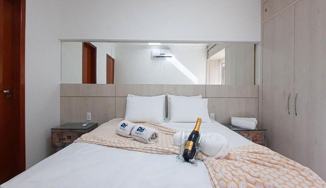 Novo e Confortável Studio 100m praia, 4 Pessoas, Ar Condicionado, Condomínio com piscina, Lava & Seca, WIFI - Beach Place Cumbuco