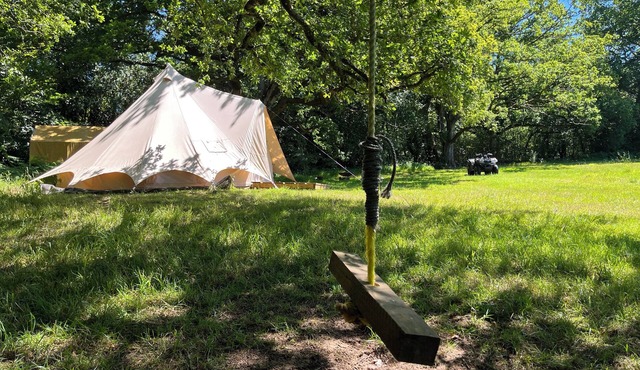 Oaktree Nook Camp Secluded camping in 13 acres of magical meadow and woodland.