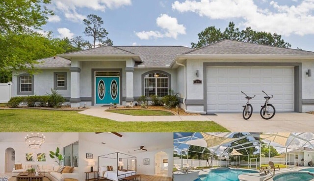 Oasis Heated Pool Spa Fenced Yard Bicycles