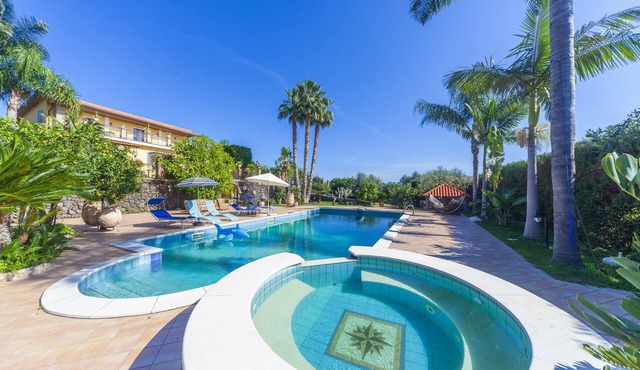 Oasis of peace, unique view, surrounded by orange plantations