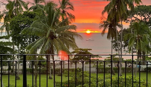 Ocean front 3 bed/2bath in Los Suenos Resort overlooking Herradura Bay Sleeps 8