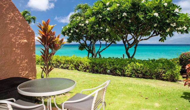 Ocean Front KUL401 - W Maui Gorgeous Ground-Floor Condo in Quiet Resort—1 BR
