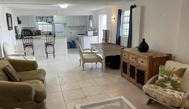 Ocean view, breezy 2-Bedroom Apt by the cliff