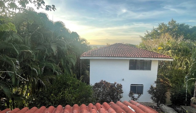 Ocean view Casa Conchal tropical setting surrounded by wildlife 4 min to beach