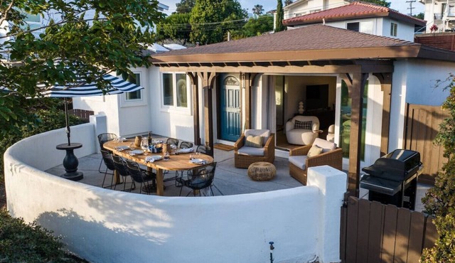 Ocean view home w/private casita & sunny patio