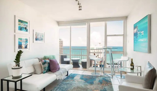 Ocean View Studio Apt In the heart of Condado 21 floor with parking